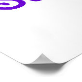 Samantha in Paars Poster (Hoek)