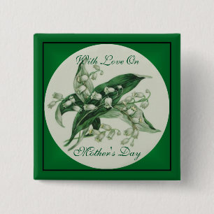 Samantha Lily 1 Vierkante Button 5,1 Cm