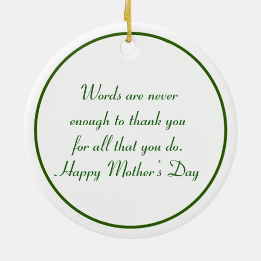 Samantha Lily 2 Keramisch Ornament (Achterkant)