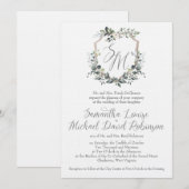 Samantha & Michael Huwelijksuitnodiging Kaart (Voorkant / Achterkant)