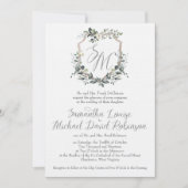 Samantha & Michael Huwelijksuitnodiging Kaart (Voorkant)