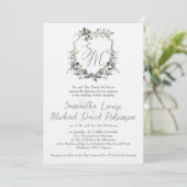 Samantha & Michael Huwelijksuitnodiging Kaart (Staand voorkant)