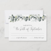 Samantha & Michael RSVP-kaart Kaart (Voorkant)