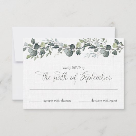 Samantha & Michael RSVP-kaart Kaart (Voorkant)