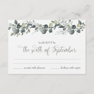 Samantha & Michael RSVP-kaart Kaart