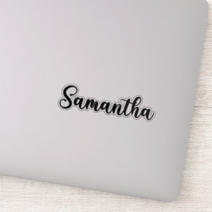 Samantha Naam - Handgeschreven kalligrafie Sticker