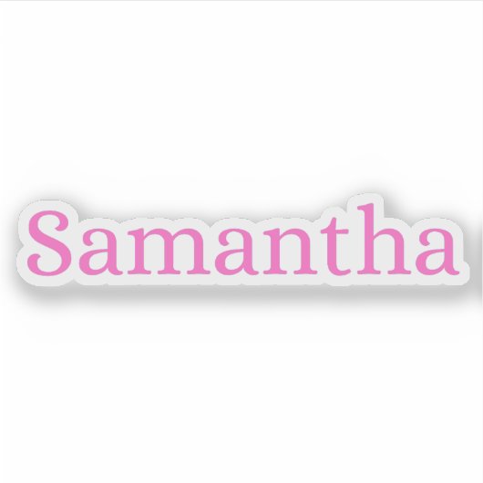 Samantha Sticker (Voorkant)