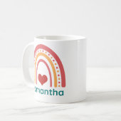 Samantha Vintage Boho Regenboog Koffiemok (Voorkant links)