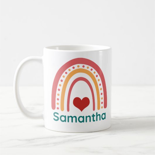 Samantha Vintage Boho Regenboog Koffiemok (Links)