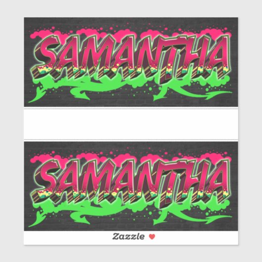 Samantha Vorname Name Graffiti Aufkleber Sticker (Vel)