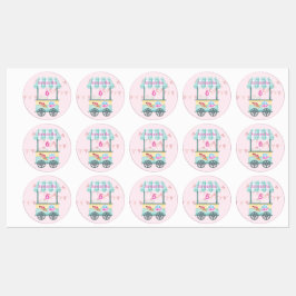 Samantha's Sweet 6th Ice Cream Party Labels