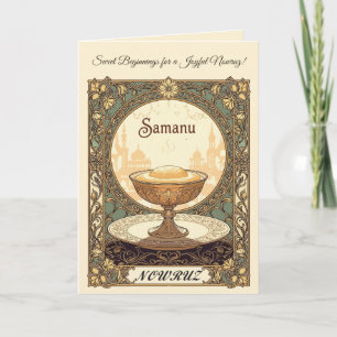 Samanu De zoete geest van Nowruz Kaart