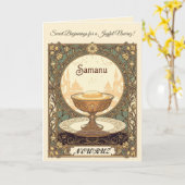 Samanu De zoete geest van Nowruz Kaart (Gele Bloem)