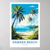 Samara Beach Costa Rica Reisprint Poster (Voorkant)