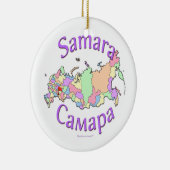 Samara Rusland Map Ornament (Rechts)
