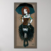"Samara" Steampunk Cyber Fairy Poster (Voorkant)