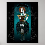 "Samara" Steampunk Cyber Fairy Poster (Voorkant)
