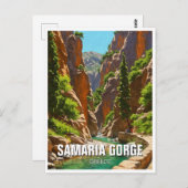 Samaria Gorge Kreta Griekenland Reizen Briefkaart (Voorkant / Achterkant)