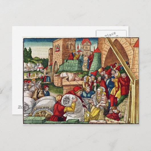 Samaria onder belegering briefkaart (Voorkant / Achterkant)