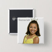 Samariah Vierkante Button 5,1 Cm (Voorkant /achterkant)