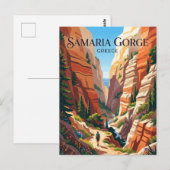 Samariakloof Griekenland Briefkaart (Voorkant / Achterkant)