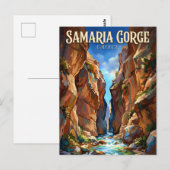 Samarikloof Griekenland Briefkaart (Voorkant / Achterkant)