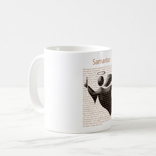 Samaritaan Koffiemok (Voorkant links)