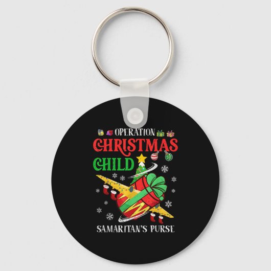 Samaritan's Purse Operation Christmas Child Funny Sleutelhanger (Voorkant)