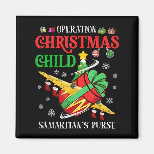 Samaritan's Purse Operation Christmas Child Grappi Magneet (Voorkant)