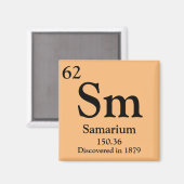 Samarium Periodiek Tabel Magneet (Voorkant / Achterkant)