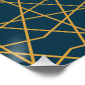 Samarkand Gouden Geometrie Perfect Poster (Hoek)