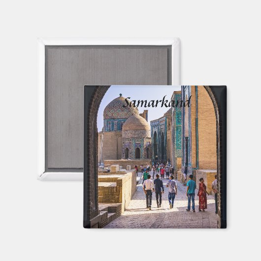 Samarkand, Oezbekistan - Necropolis van Shah-i-Zin Magneet (Voorkant / Achterkant)