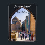 Samarkand, Oezbekistan - Necropolis van Shah-i-Zin Magneet<br><div class="desc">Oude complex van gebouwen van Shah-i-Zinda - Samarkand, Oezbekistan</div>