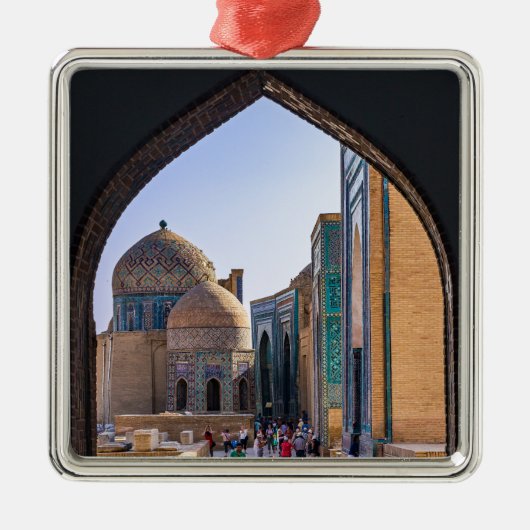 Samarkand, Oezbekistan - Necropolis van Shah-i-Zin Metalen Ornament (Voorkant)