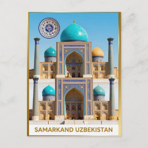 Samarkand Registan Oezbekistan Reizen Briefkaart