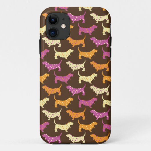 Samba Bassets Case-Mate iPhone Case (Achterkant)