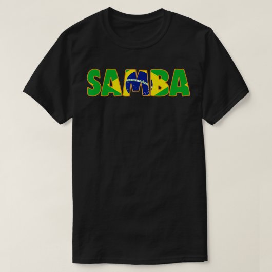 Samba Brazilië voor Samba Music Lovers T-shirt (Design voorkant)