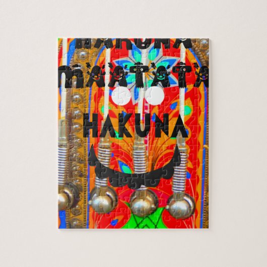 Samba Carnaval kleuren Hakuna Matata versiersels.p Legpuzzel (Verticaal)