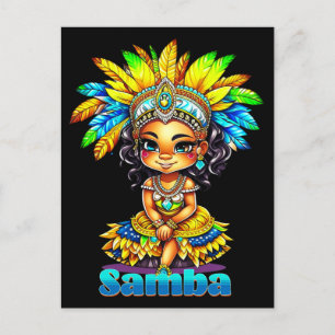 Samba Carnaval Meisje Briefkaart