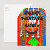 Samba Carnival kleuren Hakuna Matata blings.png Briefkaart (Voorkant / Achterkant)