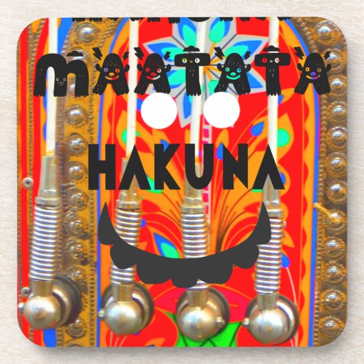 Samba Carnival kleuren Hakuna Matata blings.png Drankjes Onderzetter (Voorkant)