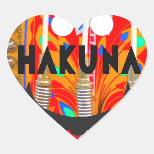 Samba Carnival kleuren Hakuna Matata blings.png Hart Sticker (Voorkant)