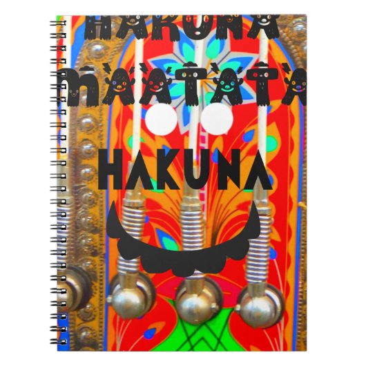 Samba Carnival kleuren Hakuna Matata blings.png Notitieboek (Voorkant)