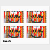 Samba Carnival kleuren Hakuna Matata blings.png Rechthoekige Sticker (Vel)