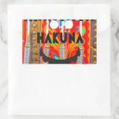 Samba Carnival kleuren Hakuna Matata blings.png Rechthoekige Sticker (Tas)