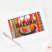 Samba Carnival kleuren Hakuna Matata blings.png Rechthoekige Sticker (Envelop)