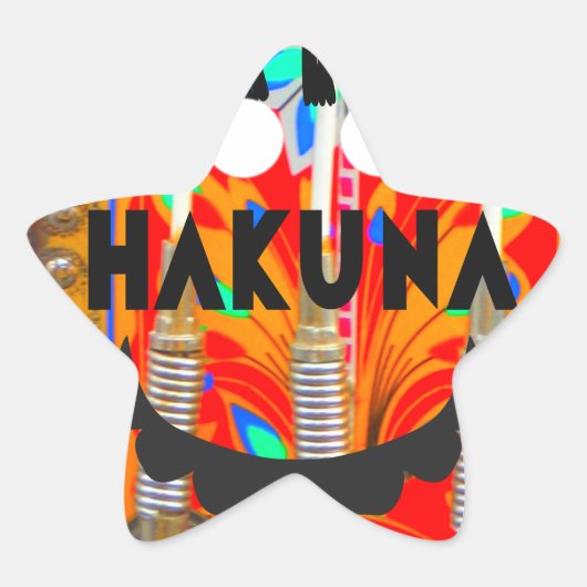 Samba Carnival kleuren Hakuna Matata blings.png Ster Sticker (Voorkant)