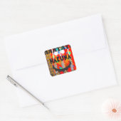 Samba Carnival kleuren Hakuna Matata blings.png Vierkante Sticker (Envelop)