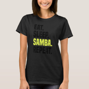 Samba Dance Dansende Muziek Praktijk Latijn 1 T-shirt