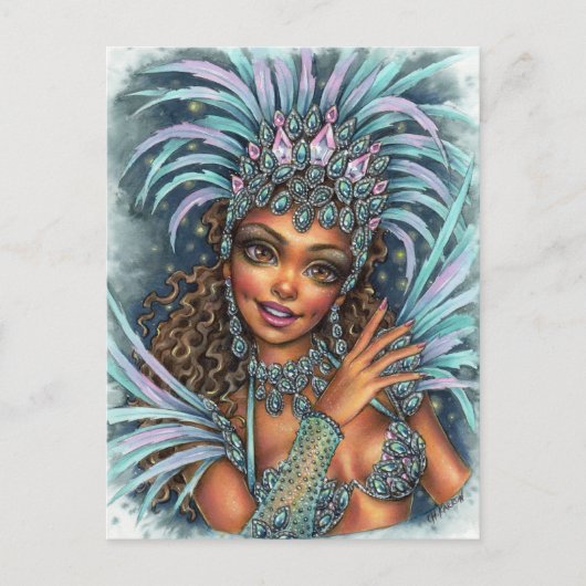 Samba Dancer Briefkaart (Voorkant)